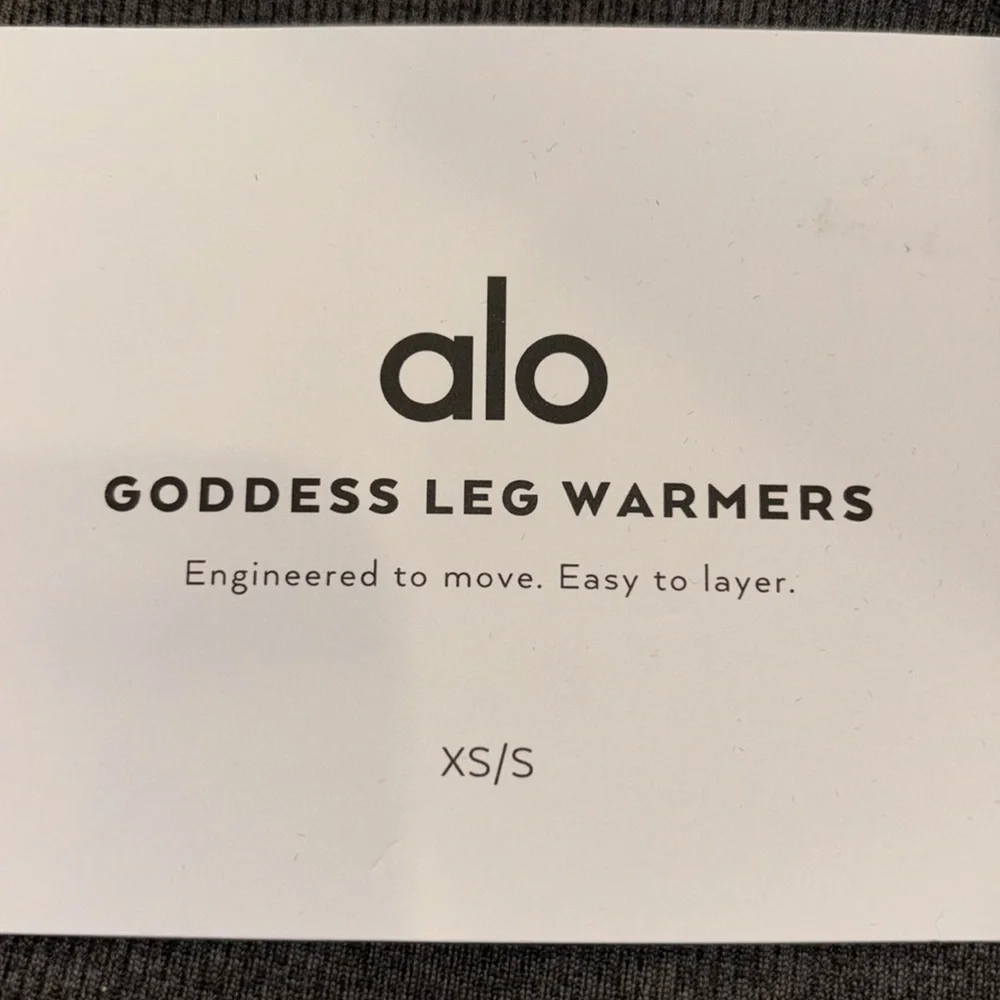 ALO YOGA | ✨NEW✨ Goddess Leg Warmers in Dark Grey Heather